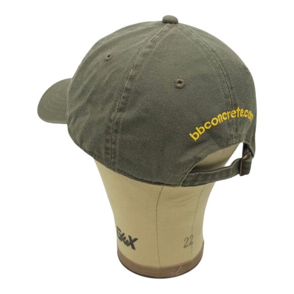 B & B Concrete Strapback Cap Hat Trucker Baseball Embroidered Patch Gray - Picture 11 of 13